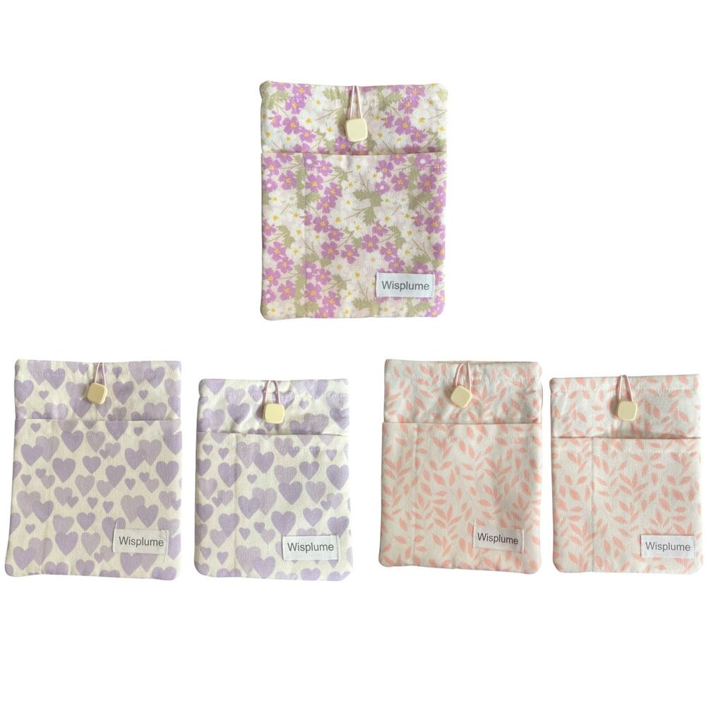 Lot 5 Wisplume Padded Sleeve Bag Pouch for Tablet, Books, and eReader